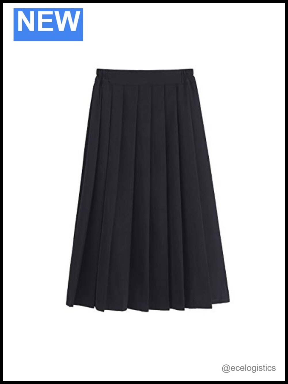 Only Faith Women Pleated Skirt Elastic Waist 100% Polyester Mini